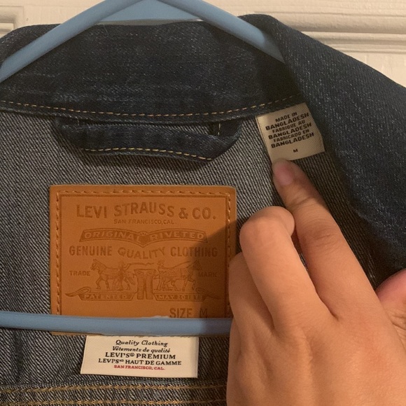 Levis Mens Denim Trucker Jacket - Picture 3 of 3